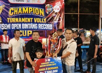 Turnamen Volly Semi Open Bintang Record Cup-I Blang Dalam Usai, Panitia Apresiasi Seluruh Perangkat Pertandingan