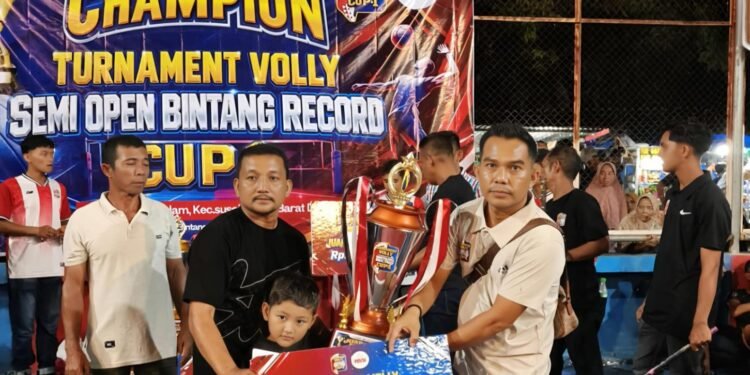 Turnamen Volly Semi Open Bintang Record Cup-I Blang Dalam Usai, Panitia Apresiasi Seluruh Perangkat Pertandingan