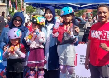 140 Peserta Ramaikan Walikota Cup Kompetisi Sepatu Roda di Car Free Day