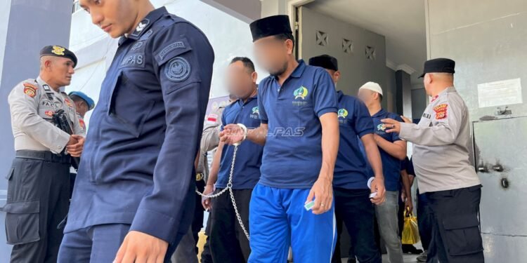460 Warga Binaan Lapas Lhokseumawe Direlokasi ke Gedung Baru di Punteut