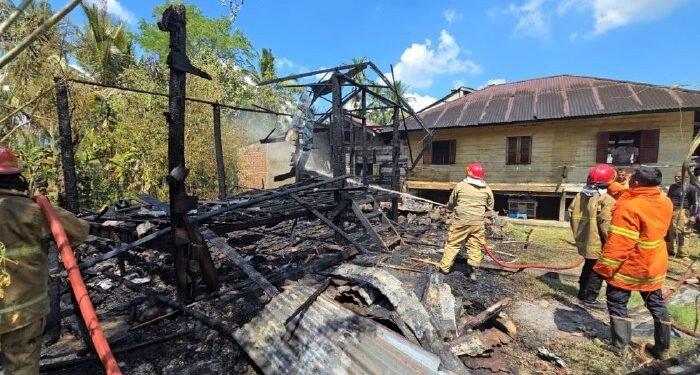 Rumah Kosong di Blang Bintang Terbakar, Tidak Ada Korban Jiwa