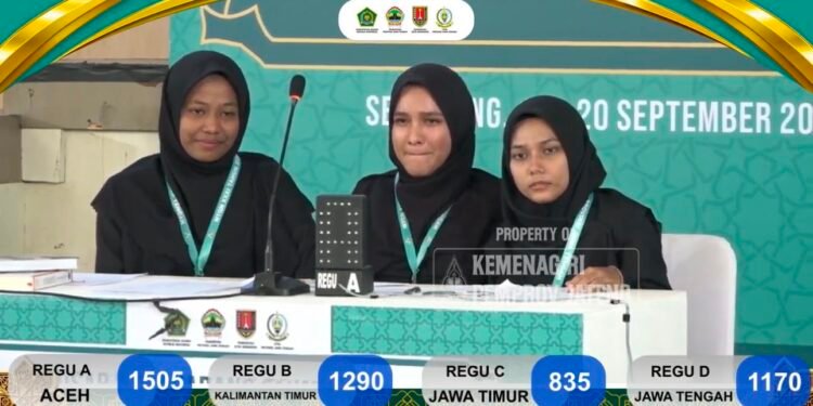 Krak, Aceh dan Sumsel Sabet Juara MTQ Nasional 2026 di Jawa Tengah