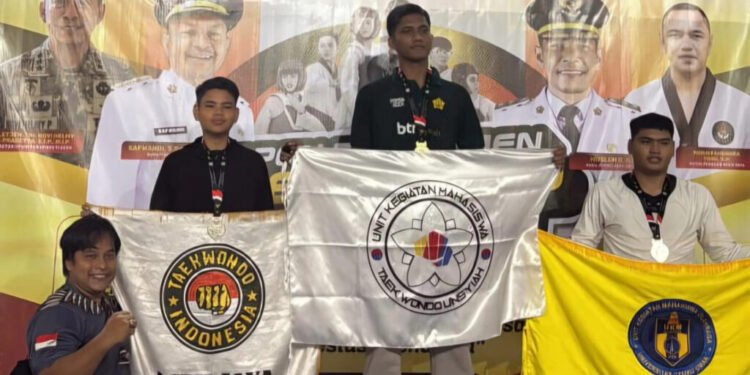 UKM Taekwondo USK Berhasil Raih Emas Kejurda Piala Bupati Aceh Jaya