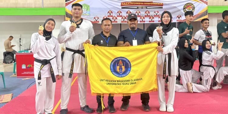 Atlet Taekwondo UTU Sabet 4 Medali di Kejuaran Piala Bupati Aceh Jaya 2026