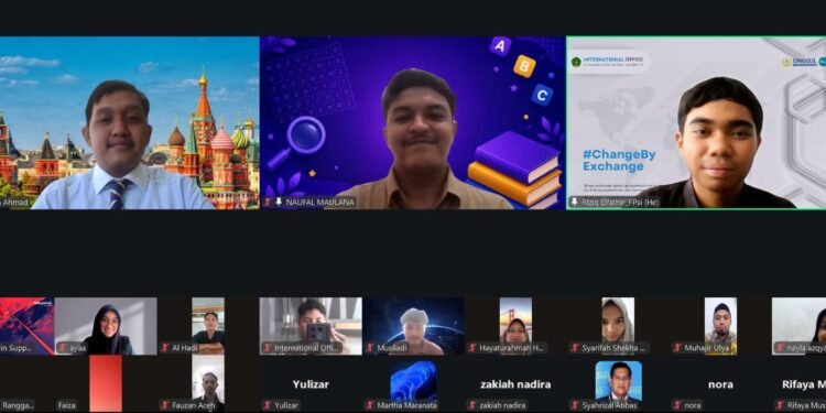 UPT Pusat Layanan Internasional UIN Ar-Raniry Kupas Peluang Studi di Rusia Lewat Webinar Internasional “From Aceh to Russia”