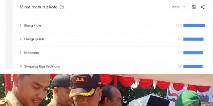 Data Google Trend: Blangpidie Catat Minat Pencarian “Slot” Tertinggi di Aceh