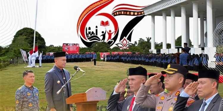Peringati HARDIKDA, Bupati Abdya Pimpin Upacara di Disdikbud dan Serahkan Penghargaan Katagori dan Juara