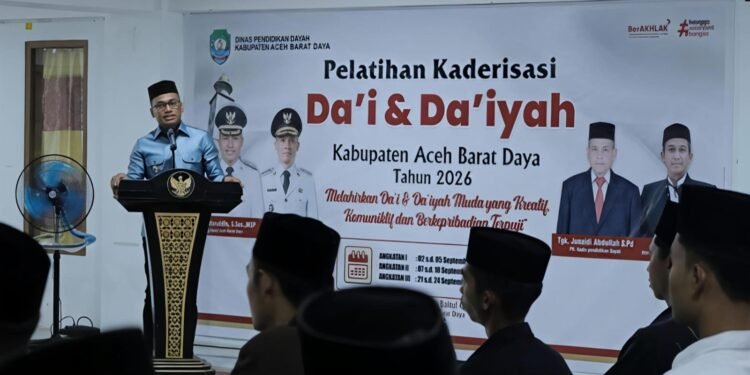 300 Peserta Ikut Pelatihan Kaderisasi Da’i dan Da’iyah di Abdya, Dr. Safaruddin Bantu Sarana, Prasarana serta Penguatan Ekonomi Santri