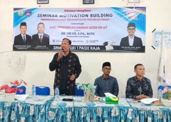 Berikan Motivasi ke Para Siswa, SMAN 1 Pasie Raja Hadirkan Plt Ketua MPD Aceh Selatan