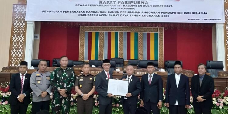 Pemerintah Abdya Apresiasi Pimpinan dan Anggota DPRK atas Persetujuan bersama Rancangan Qanun Perubahan APBK TA 2026