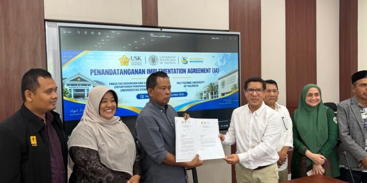 Perkuat Kemitraan Global, FKIP USK Tanda Tangan IA dengan Tiga Universitas Luar Negeri