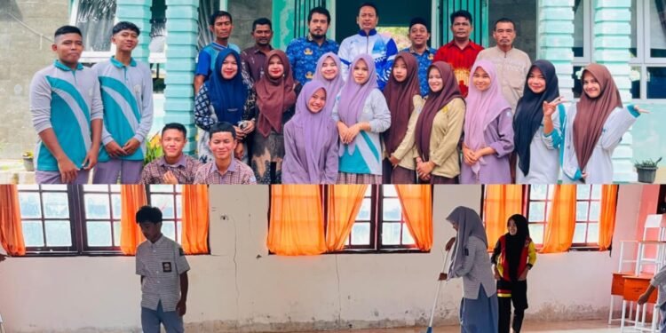 Aksi Solidaritas Kemanusiaan, SMA/SMK/SLB Se-Aceh Barat Daya Bantu Penanganan Pascabanjir di SMAN 4 Abdya