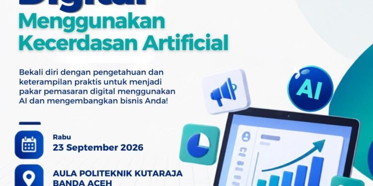 Pelatihan Digital Marketing Menggunakan AI Hadir di Banda Aceh