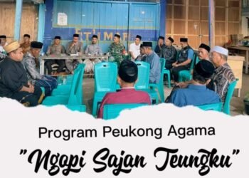 Perkuat Syiar Islam, Program “Ngopi Sajan Teungku” Digelar di Suak Nibong