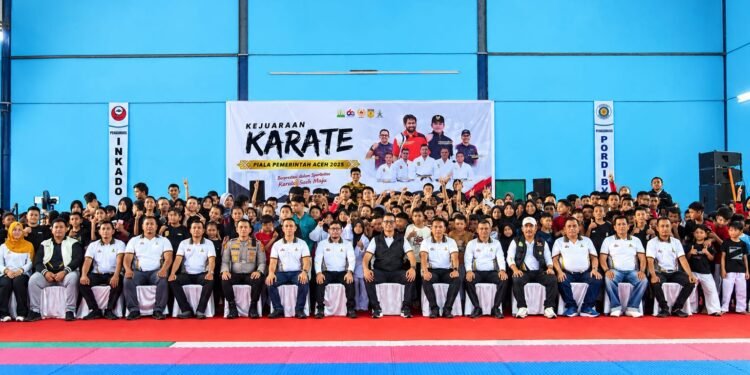 Lebih 1.000 Atlet Ikuti Kejuaraan Karate Piala Pemerintah Aceh
