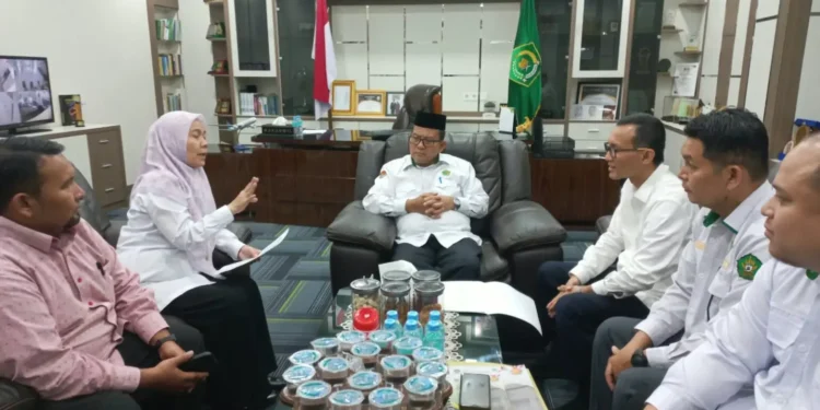 FTK UIN Ar-Raniry dan Kemenag Aceh Bahas PPG hingga Penguatan Alumni