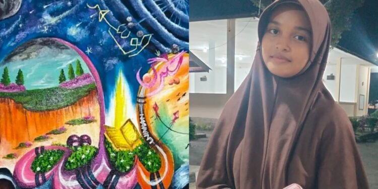 Balqis Batrisya, Juara 1 Kaligrafi Kontemporer Siap Bersaing di MTQ Kabupaten Bireuen