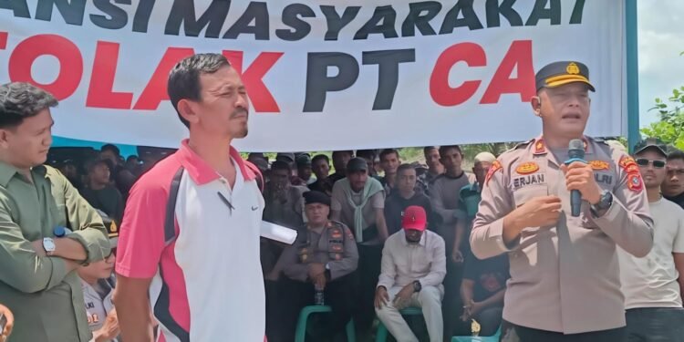 Demo Tuntut PT CA, Polres Abdya: Kami Dukung Langkah Masyarakat, Tapi Tetap Dalam Koridor Hukum
