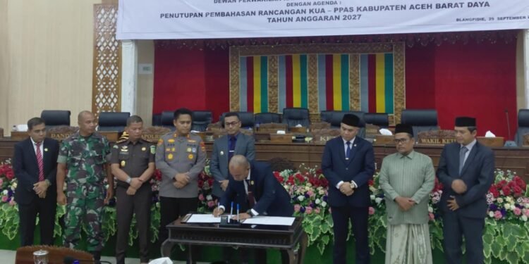 DPRK Abdya Sahkan KUA-PPAS APBK 2027 Sebesar Rp 955,4 Miliar