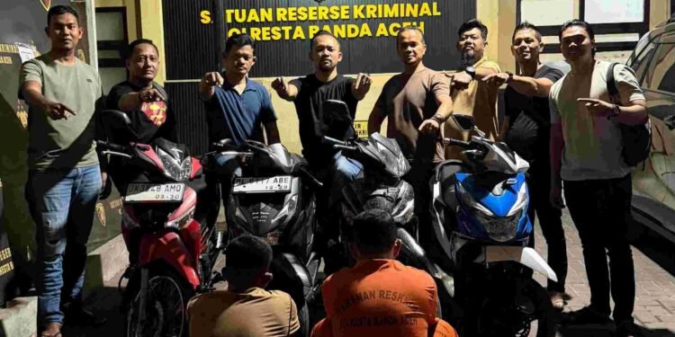 Polisi Kembali Ringkus Tiga Pelaku Curanmor di Banda Aceh