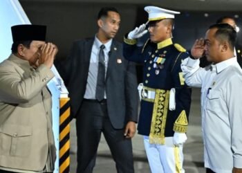 Prabowo Tiba di Indonesia Usai Temui Putin di Vladivostok Rusia