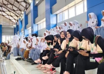 Ratusan Pelajar Aceh Besar Ramaikan Pembukaan Pra PORA Bola Voli di JSC Kota Jantho