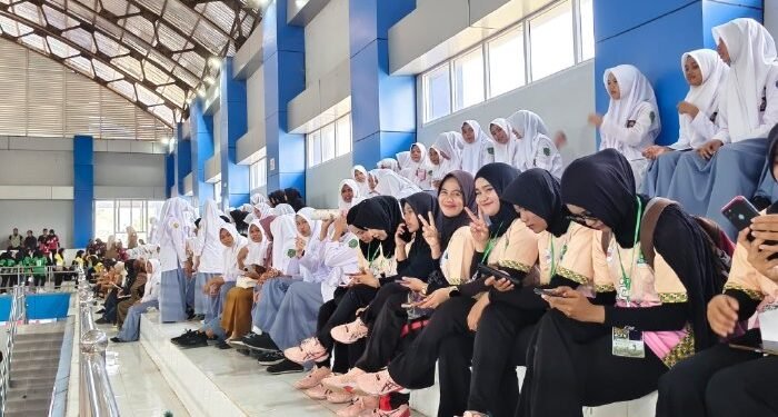 Ratusan Pelajar Aceh Besar Ramaikan Pembukaan Pra PORA Bola Voli di JSC Kota Jantho