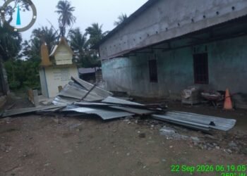 Delapan Rumah Rusak Akibat Angin Puting Beliung di Aceh Tenggara