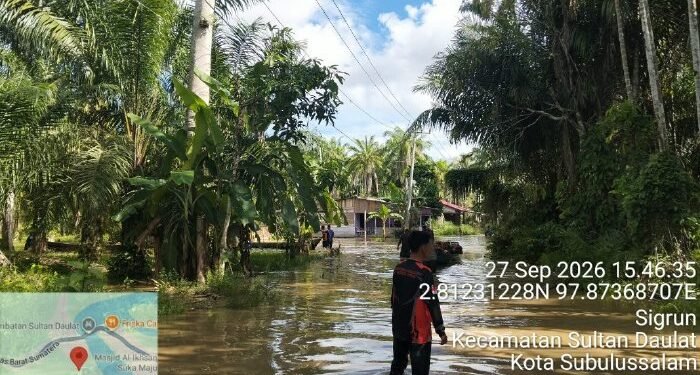 Omen, Banjir Juga Rendam 312 Rumah Warga di Kota Subulussalam