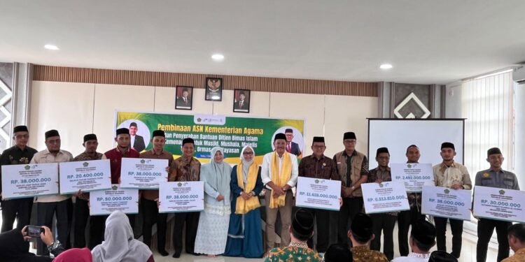 Kemenag Salurkan Rp25,4 Miliar Bantuan Tahap II untuk KUA hingga Masjid di Aceh dan Sumatra