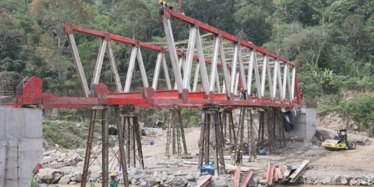 Pemerintah Bangun Jembatan Krueng Pelang di Aceh Tengah