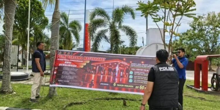 Polres Aceh Jaya Intensifkan Peringatan Penyalahgunaan BBM Subsidi