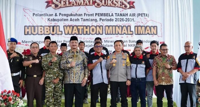 Bupati Aceh Tamiang Hadiri Pelantikan Pengurus Front PETA Periode 2026 – 2031