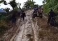 Jalan Lintas Dua Kecamatan Rusak Parah
