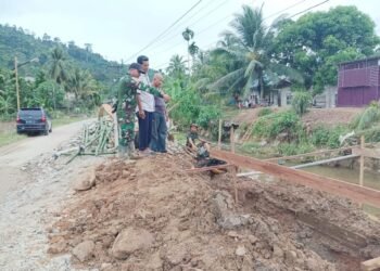 Anggota DPRK Dapil V Aceh Selatan  Apresiasi TNI Bangun