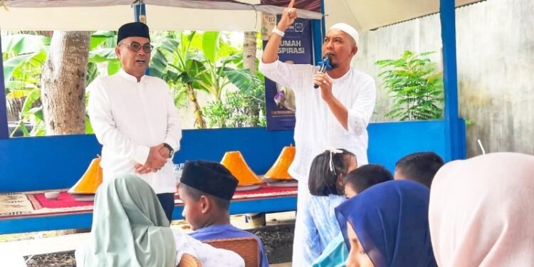 HT Ibrahim Santuni Puluhan Anak Yatim, Tokoh Nasional dan Pimpinan Aceh Hadiri Maulid di Rumah Aspirasi