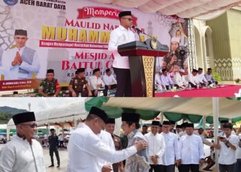 Pemkab Abdya Peringati Maulid Nabi Besar Muhammad SAW 1448 H di Masjid Agung Baitul Ghafur