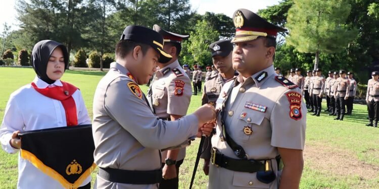 Kapolres Ade Gita Rachmadi Pimpin Sertijab, Kompol Dr. Marzuki Resmi Jabat Kabag Ops Polres Abdya