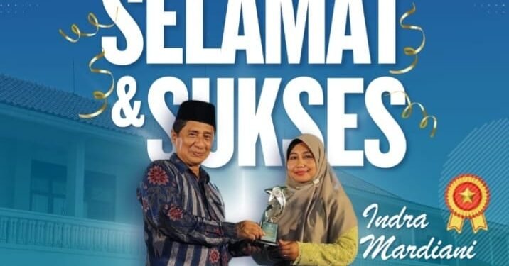Indra Mardiani Raih Juara Tiga Guru Inapiratif dari Kanwil Kemenag Aceh