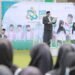 Unik, Para Srikandi Pimpin Upacara Hari Santri Kemenag Aceh Besar