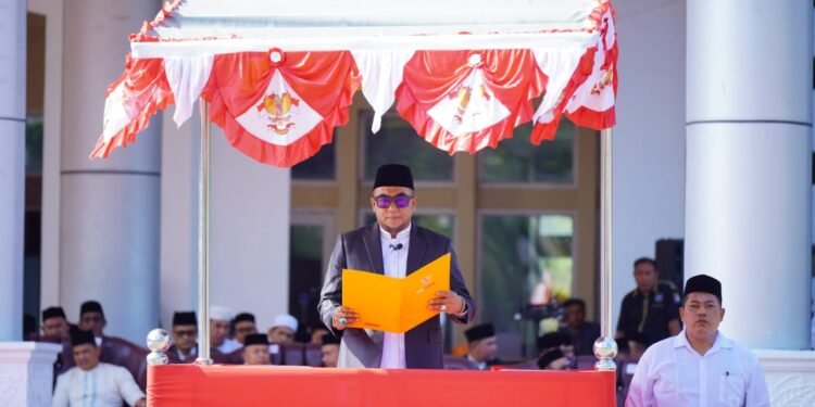 Wabup Raja Sayang Pimpin Upacara Hari Santri Nasional 2026