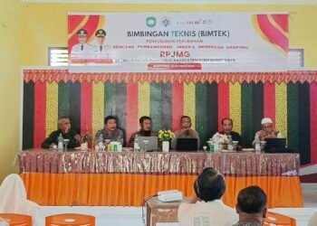 Blangpidie Gelar Bimtek RPJMG 2023-2028, Ini Kata Camat Meyza