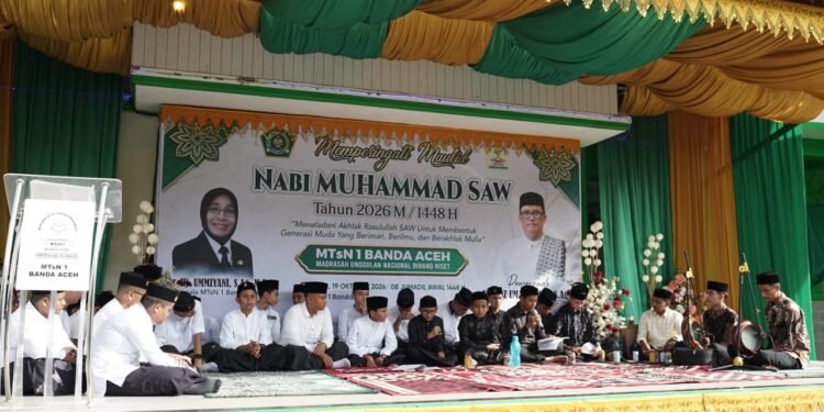 MTsN 1 Banda Aceh Santuni 62 Anak Yatim pada Peringatan Maulid Nabi 2026