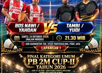 Duel Panas Final PB 2M Cup-II Pidie Jaya, Bos Nawi hingga Lukman S Berebut Gelar