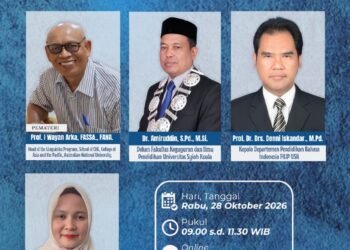 Kuliah Tamu Internasional, PBI FKIP USK Gandeng Akademisi Australia National University