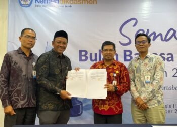 Tingkatkan Mutu Literasi, Pesantren Al Zahrah Teken PKS dengan Balai Bahasa Provinsi Aceh