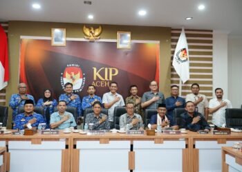 Kantor DPD RI Aceh Dampingi Reses Haji Uma ke KIP Aceh, Lima Isu Pemilu Jadi Perhatian